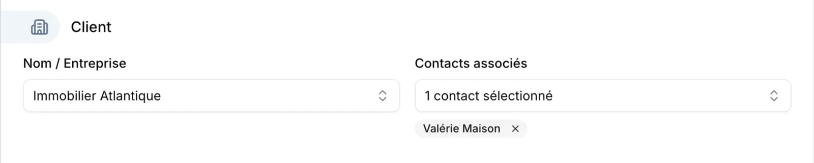 Sélection de plusieurs contacts pour un abonnement